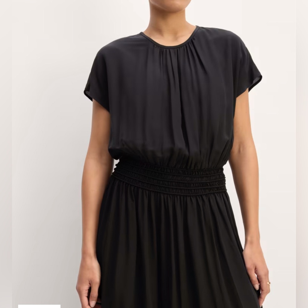 Everlane The Gathered Midi Dress size S - Picture 3 of 7